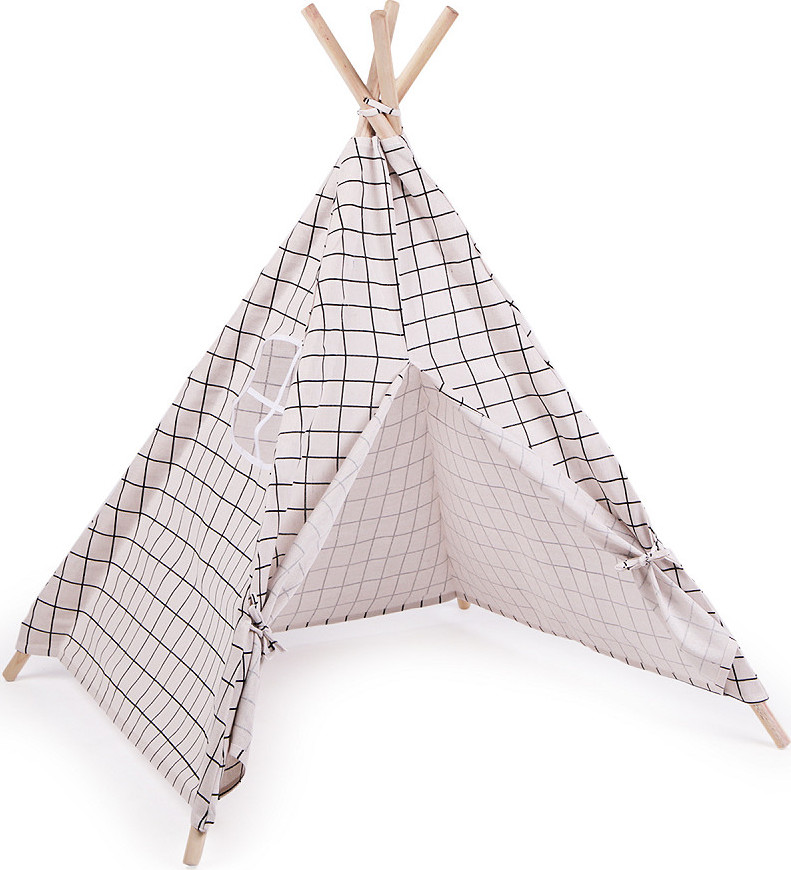 Stan dětský Teepee 80x80x95 cm Varianta: 5 bílá chevron, Balení: 1 ks