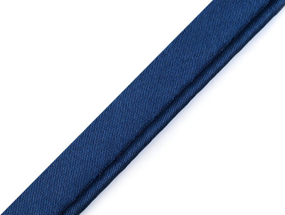 Saténová paspulka / kédr šíře 10 mm Varianta: 9 modrá berlínská, Balení: 20 m