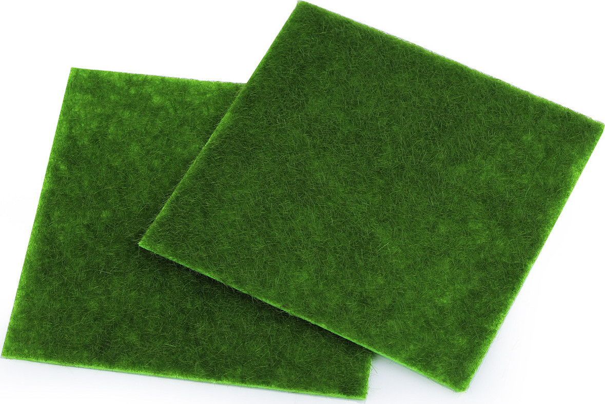 Umělá dekorační tráva 15x15 cm Varianta: zelená trávová, Balení: 2 ks