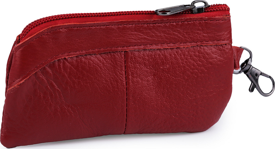 Klíčenka / peněženka malá, kožená 7x13 cm Varianta: 1 červená, Balení: 1 ks