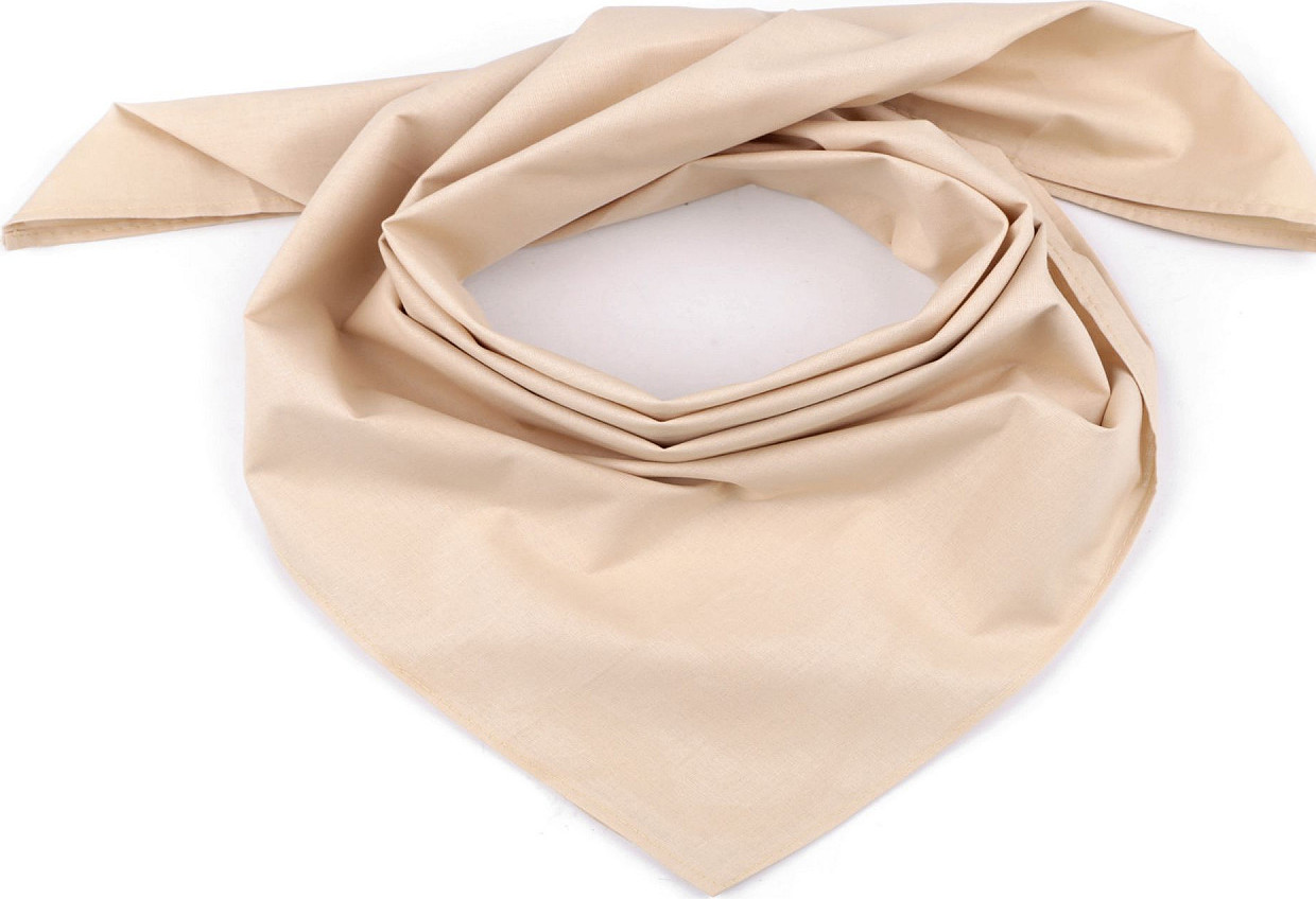 Bavlněný šátek jednobarevný 65x65 cm Varianta: 8 (bsp219) černá, Balení: 1 ks