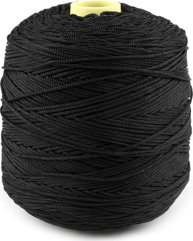 Pletací příze Thay, macrame 500 g Varianta: 8 (50) černá, Balení: 1 ks