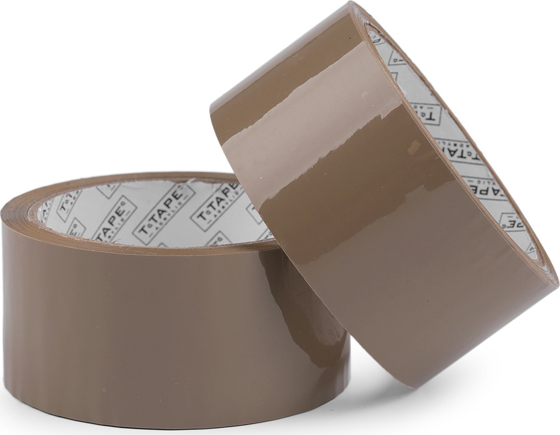 Lepicí / balicí páska šíře 48 mm transparent, hnědá Varianta: 6 30-01-24 hnědá, Balení: 1 ks