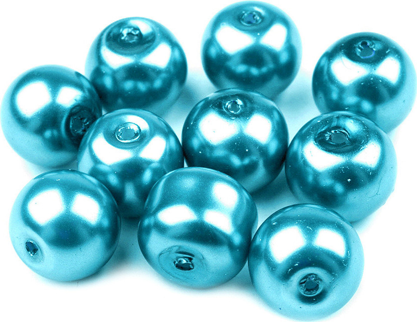 Skleněné voskové perly Ø10 mm Varianta: 62B žlutá světlá, Balení: 50 g