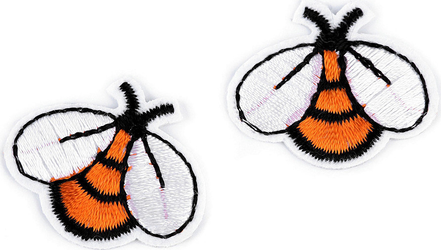 Nažehlovačka včela Varianta: 5 oranžová, Balení: 10 ks