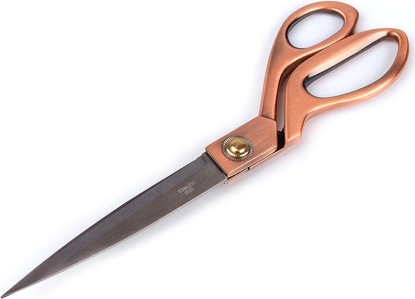 Krejčovské nůžky 26,5 cm / 10" celokovové Varianta: měděná střední, Balení: 1 ks