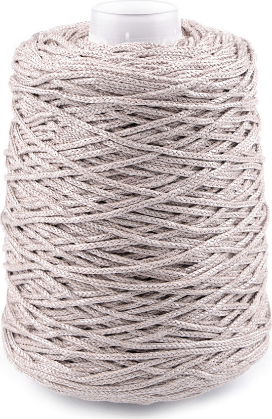 Pletací příze Chic, macrame 300 g Varianta: 7 (5) béžová světlá, Balení: 1 ks