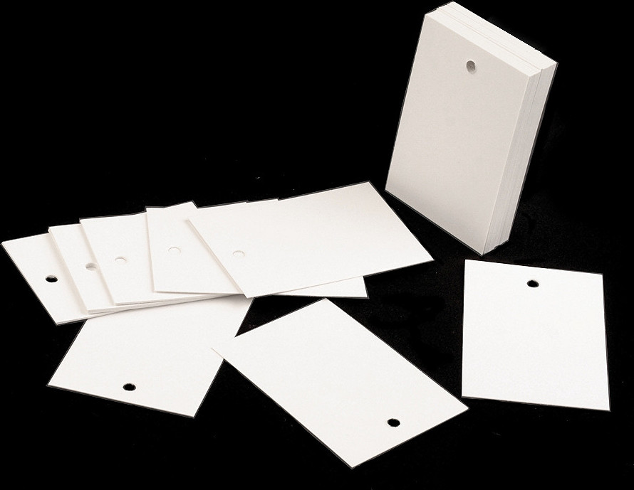 Papírová visačka / jmenovka 40x60 mm Varianta: bílá, Balení: 250 ks