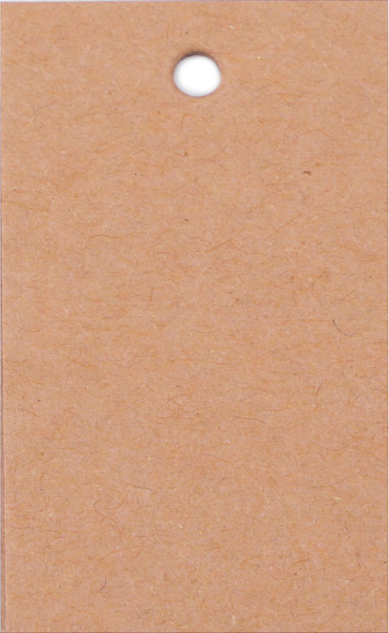 Papírová visačka / jmenovka 30x50 mm Varianta: 2 hnědá přírodní, Balení: 300 ks