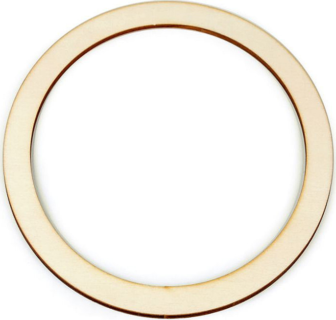 Dřevěný kruh na lapač snů / k dekorování Ø18 cm Varianta: přírodní sv., Balení: 10 ks
