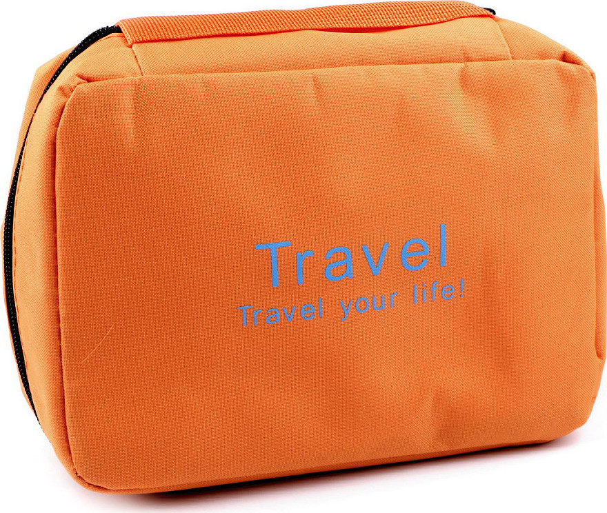 Kosmetická taška / závěsný organizér 16x22 cm Varianta: 1 oranžová, Balení: 1 ks