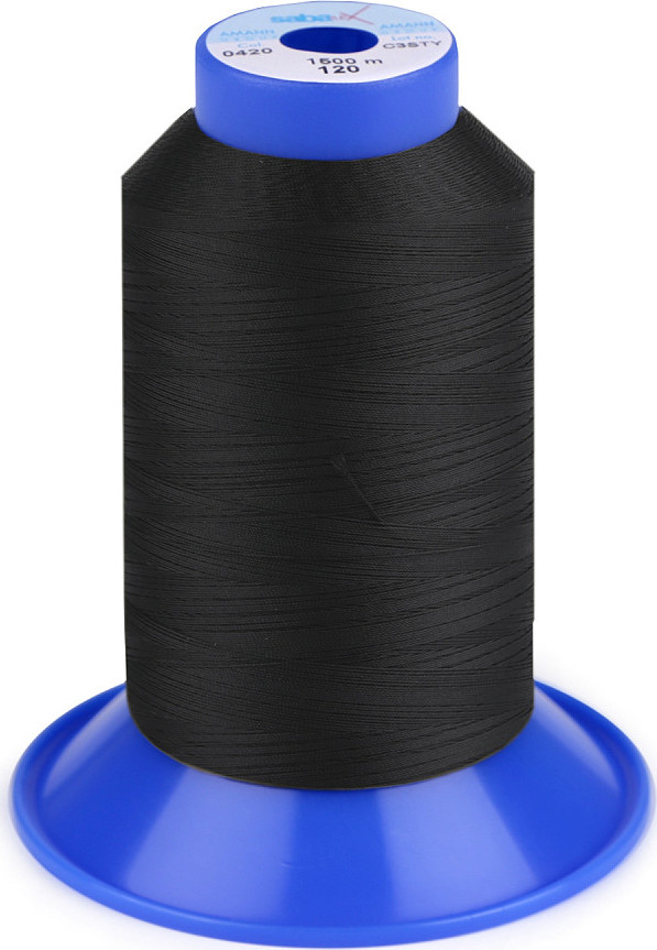 Nit elastická Sabaflex 120; 1500 m Varianta: 4000 černá, Balení: 5 ks
