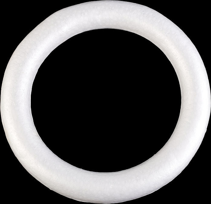 Věnec Ø30 cm polystyren Varianta: bílá, Balení: 1 ks