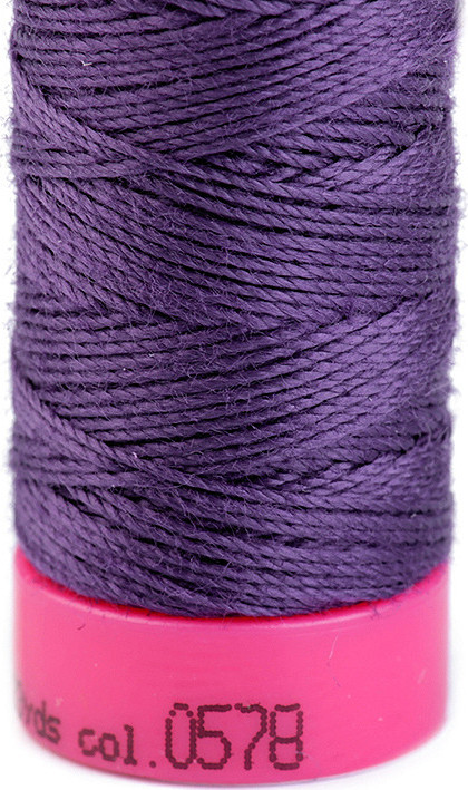 Polyesterové nitě Aspo 30 / riflové návin 30 m Varianta: 0578 Bright Violet, Balení: 5 ks