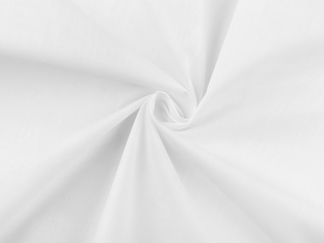 Bavlněná látka / plátno s příměsí polyesteru Varianta: bílá, Balení: 1 m