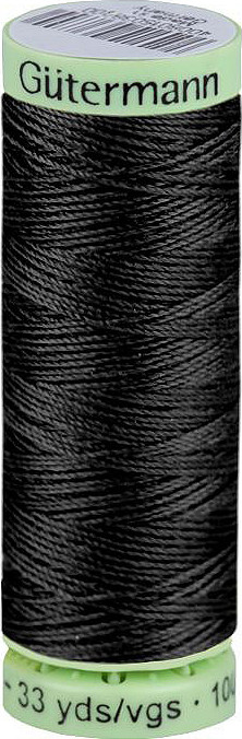Polyesterové nitě Gütermann Jeans návin 30 m Varianta: 000 černá, Balení: 1 ks