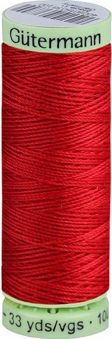 Polyesterové nitě Gütermann Jeans návin 30 m Varianta: 156 červená, Balení: 1 ks