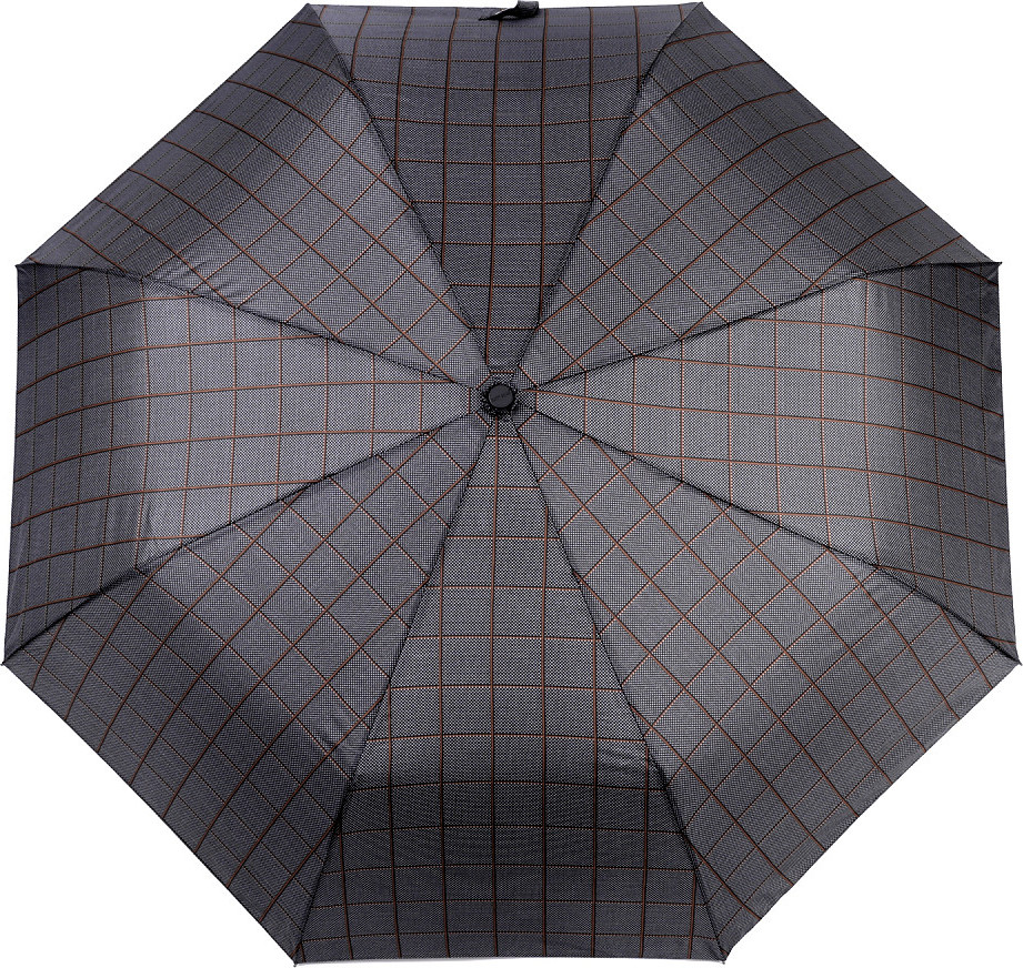 Pánský skládací deštník Varianta: 10 černá bordó, Balení: 1 ks