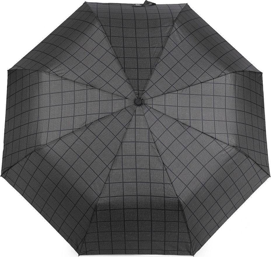 Pánský skládací deštník Varianta: 13 černá modrá tmavá, Balení: 1 ks
