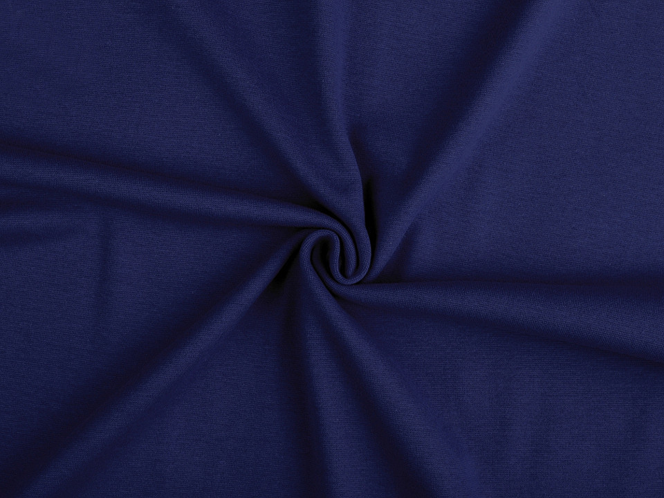 Úplet bavlněný elastický hladký / náplet Varianta: 9 (SES03) modrá tmavá, Balení: 1 m