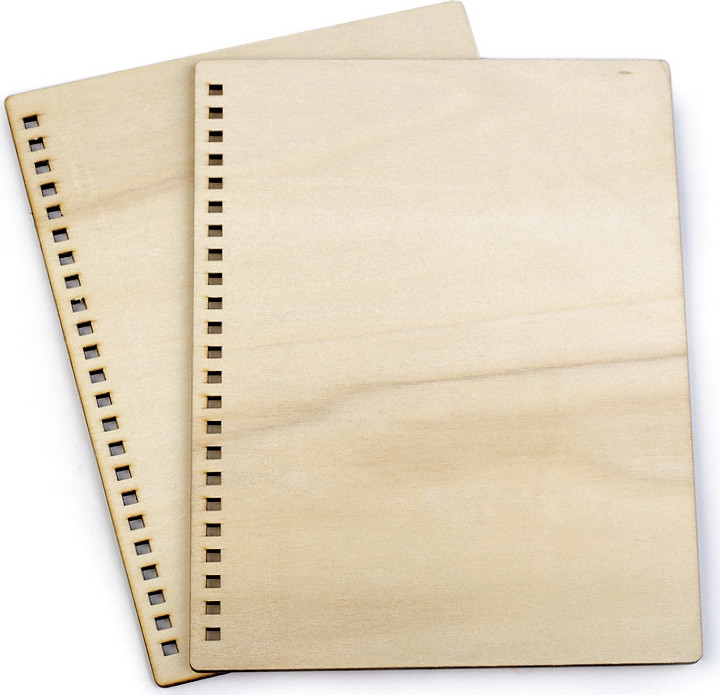 Dřevěné desky na výrobu zápisníku A5 Varianta: přírodní, Balení: 2 ks