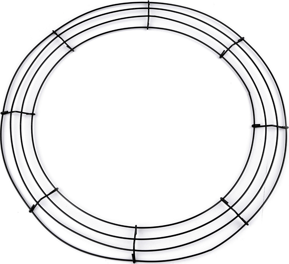 Drátěný základ na věnec Ø40 cm Varianta: černá, Balení: 1 ks