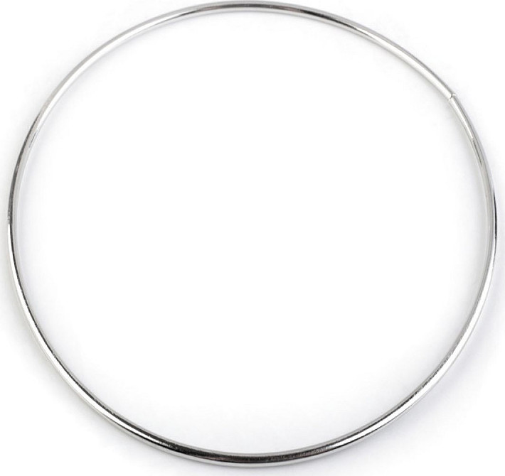 Kovový kruh na lapač snů / k dekorování Ø15 cm Varianta: (15 cm) nikl, Balení: 20 ks