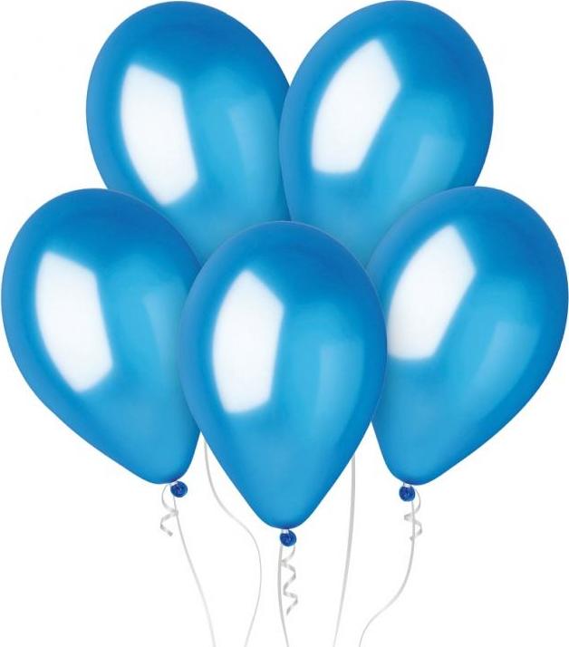 GM110 kovové balónky 12" - modré 36/100 ks.