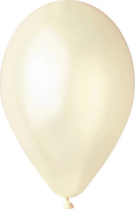 GM90 kovové balónky 10" - slonová kost 58/ 100 ks.