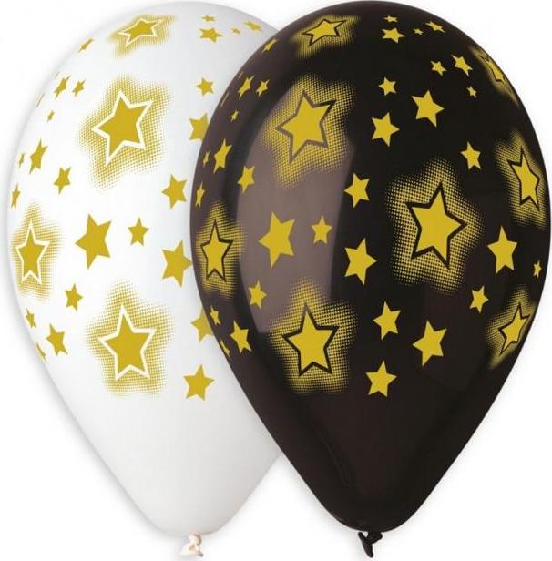 Prémiové heliové balónky zářící hvězdy, 13 palců/ 5 ks KK