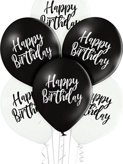 D11 Happy Birthday balónky 1C2S, 6 ks.