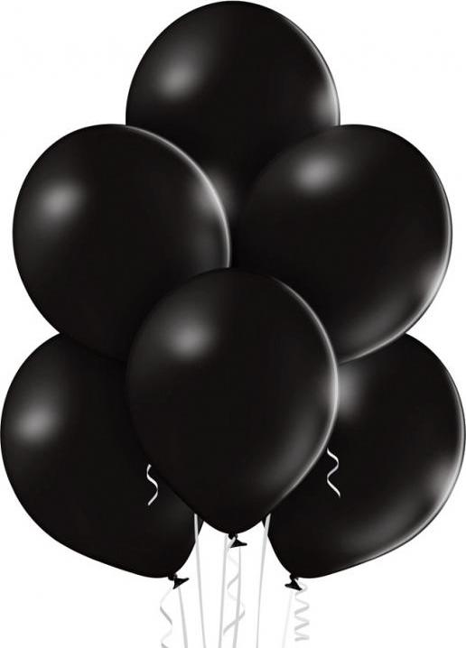 B105 Pastelově černé balónky 50 ks.