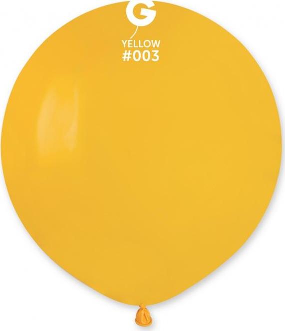 G150 pastelové balónky 19" - tmavě žluté 03/ 50 ks.