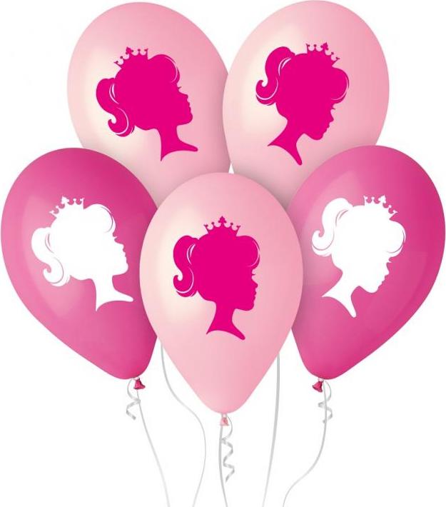 Prémiové balónky My Pink World - In Crown, 12"/ 5 ks.
