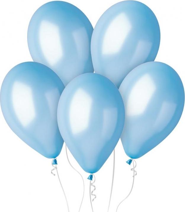 GM120 kovové balónky 13" - modré / 50 ks.