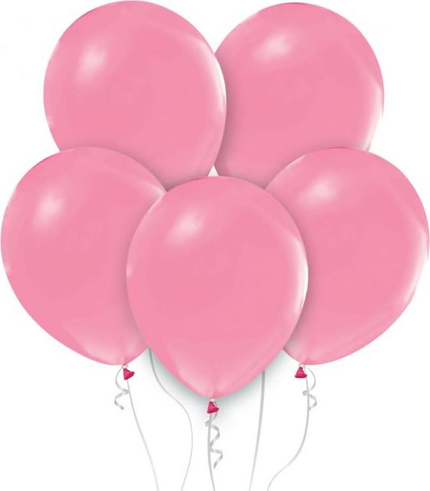 Balónky Beauty&Charm, pastelové, růžové 18" / 5 ks.