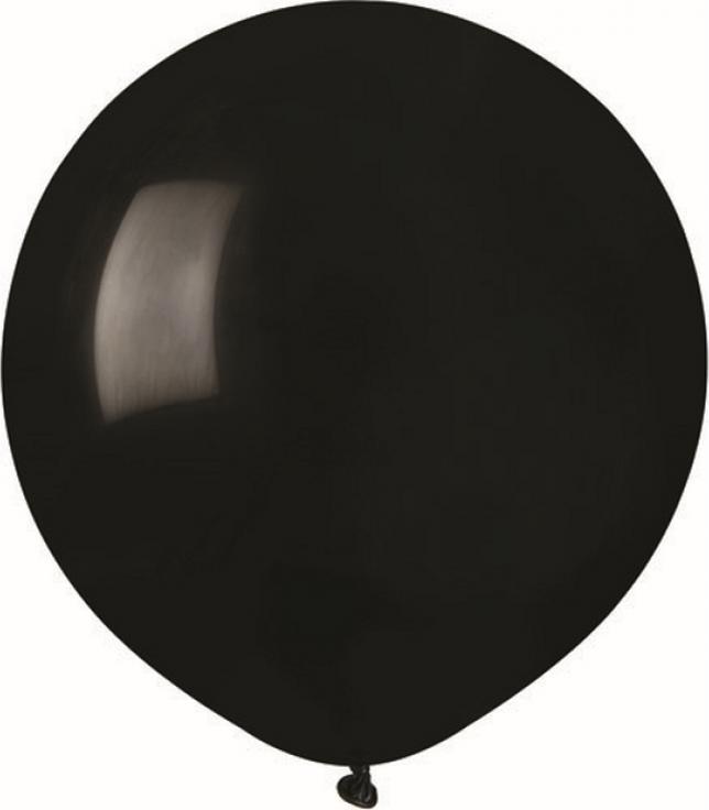 G150 pastelové 19" balónky - černé 14/ 50 ks.