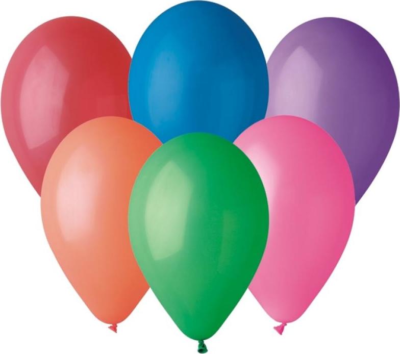 A70 pastelové 7" balónky - různé barvy / 100 ks.