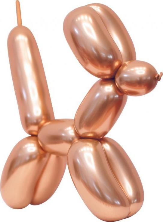 Godan / beauty & charm Modelovací balónky Beauty&Charm, platinově růžové a zlaté, 50 ks KK