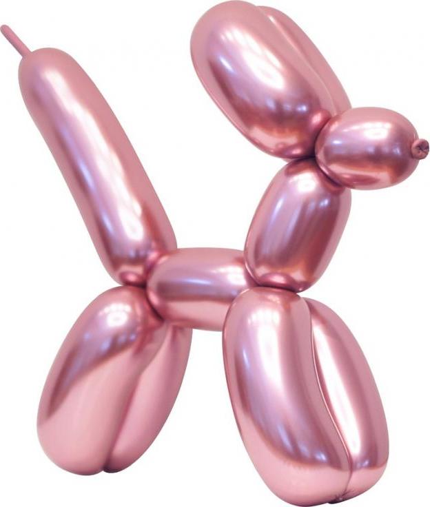 Modelovací balónky Beauty&Charm, platinově růžové, 50 ks.