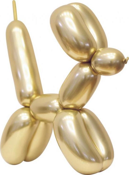 Modelovací balónky Beauty&Charm, platinově zlatá, 50 ks.