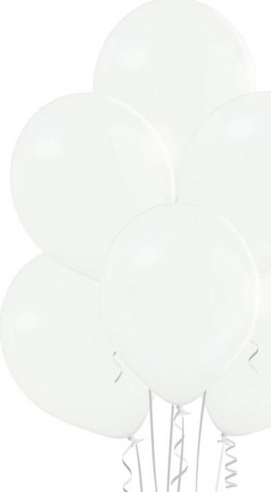 B105 Pastelově bílé balónky 100 ks.