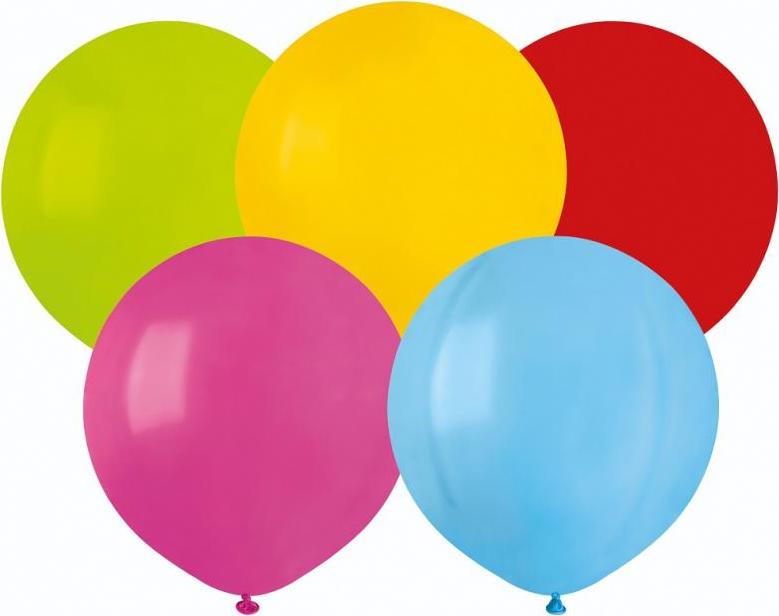 G150 pastelové 19" balónky - různé barvy 80/50 ks.