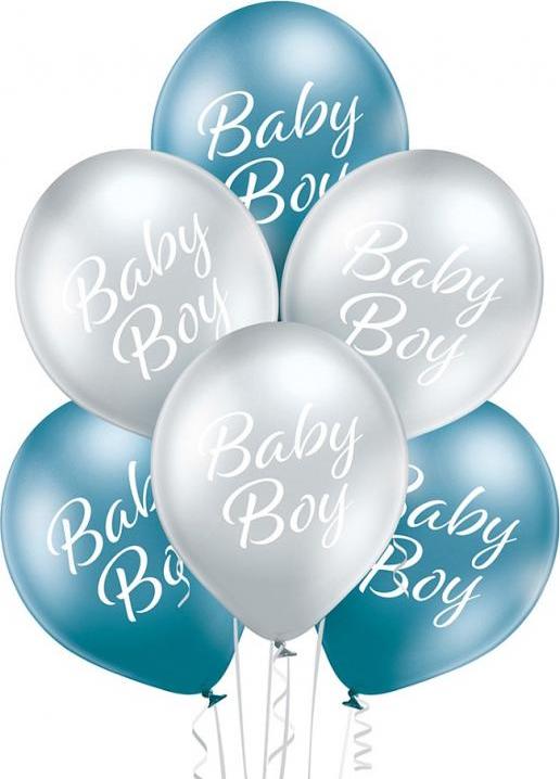 Balónky D11 Baby Boy 1C2S, 6 ks.
