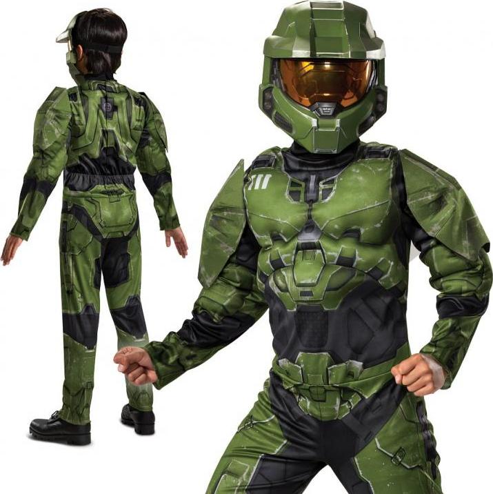 Disguise Kostým Master Chief Infinite Muscle - Microsoft (licence), velikost L (10-12 let)