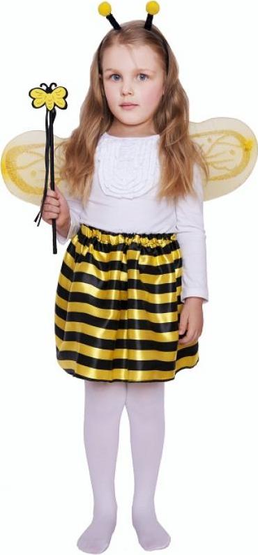 Dětský kostým "Včelka" (sukně, křídla, čelenka, hůlka)