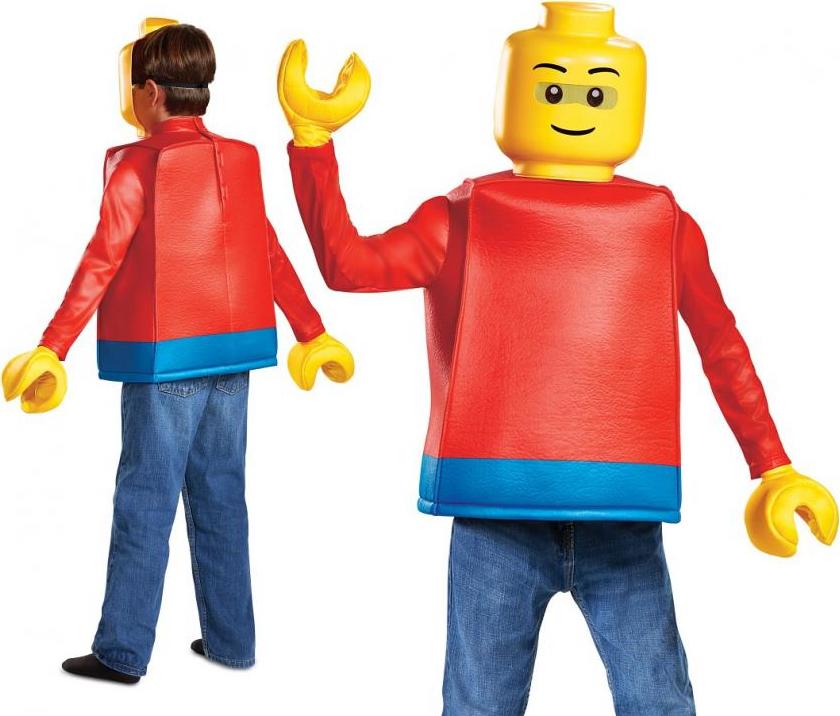 Disguise Kostým Lego Guy Classic - Lego Iconic (licence), velikost M (7-8 let)