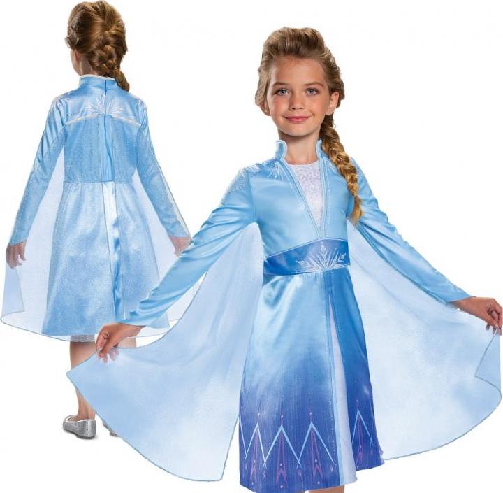 Disguise Kostým Elsa Classic - Frozen 2 (licence), velikost M (7-8 let)