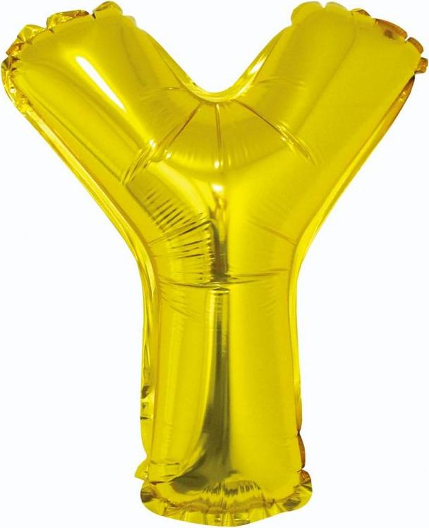 Godan / balloons Fóliový balónek "Písmeno Y", zlatý, 35 cm KK