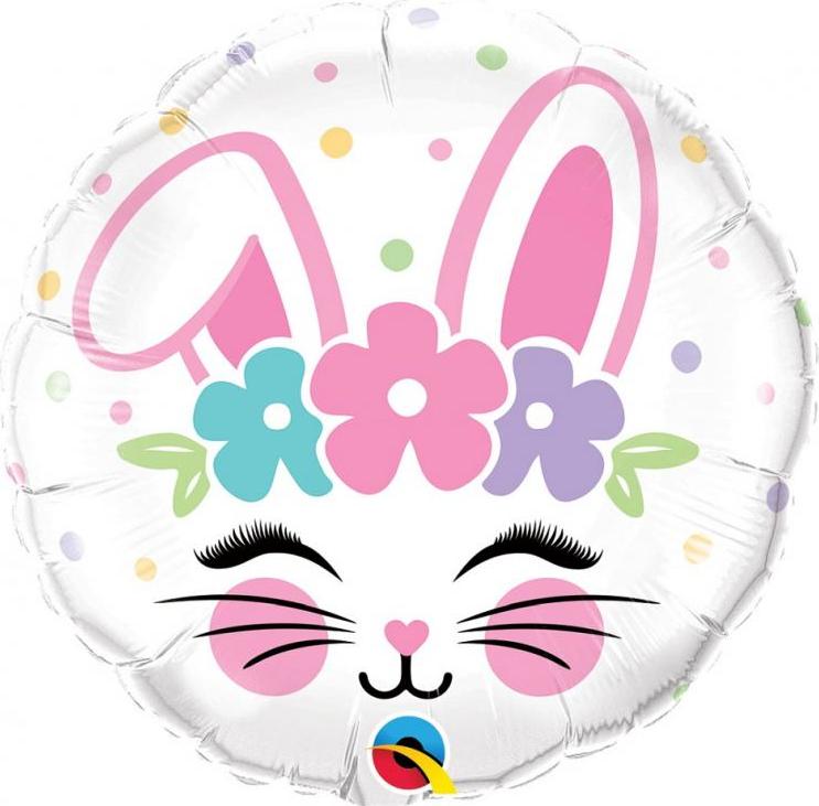 Qualatex Fóliový balónek 18 palců QL RND Bunny